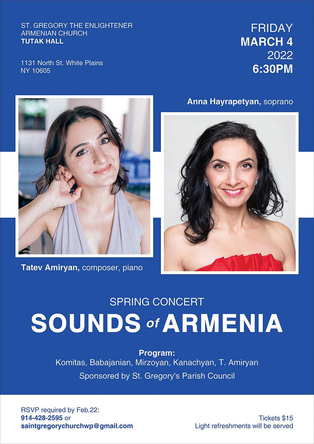 “Sounds of Armenia”                                     Concert of Armenian Music